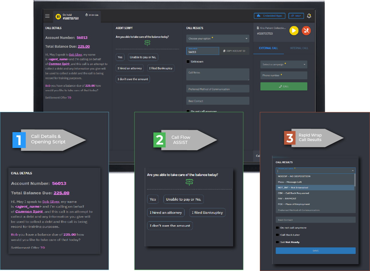screenshot of Hosted Contact Center